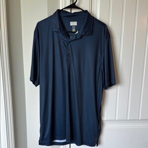 Greg Norman Golf Shirt Blue Polo Shirt Moisture-Wicking Casual